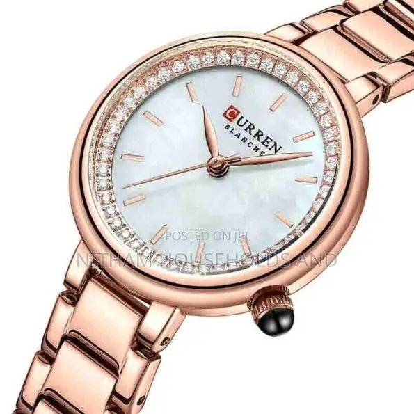 Curren 9089 Rose Gold Stainless Steel Watch for Women