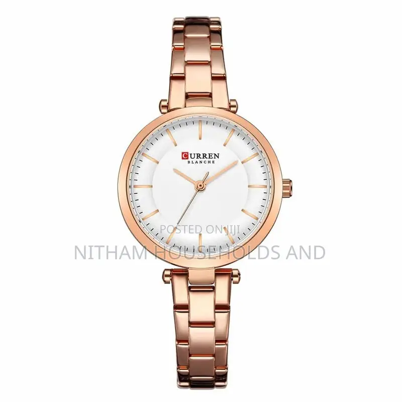 Curren 9054 Slim Rose Gold Quartz Watch for Women