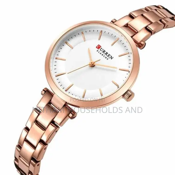 Curren 9054 Slim Rose Gold Quartz Watch for Women