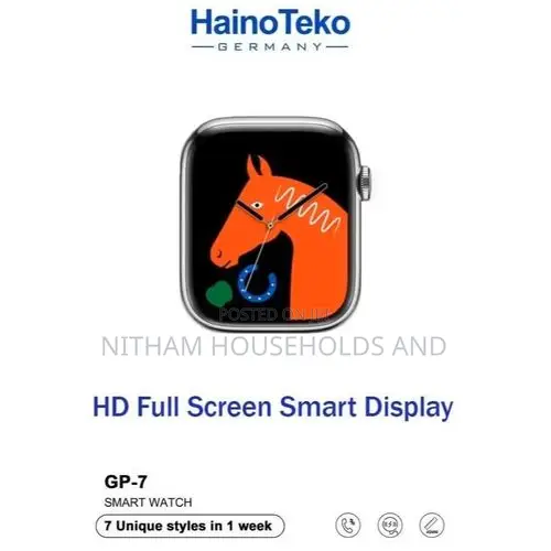 Haino Teko Gp 7 Smart Watch With Seven Set Straps Wireless Charger