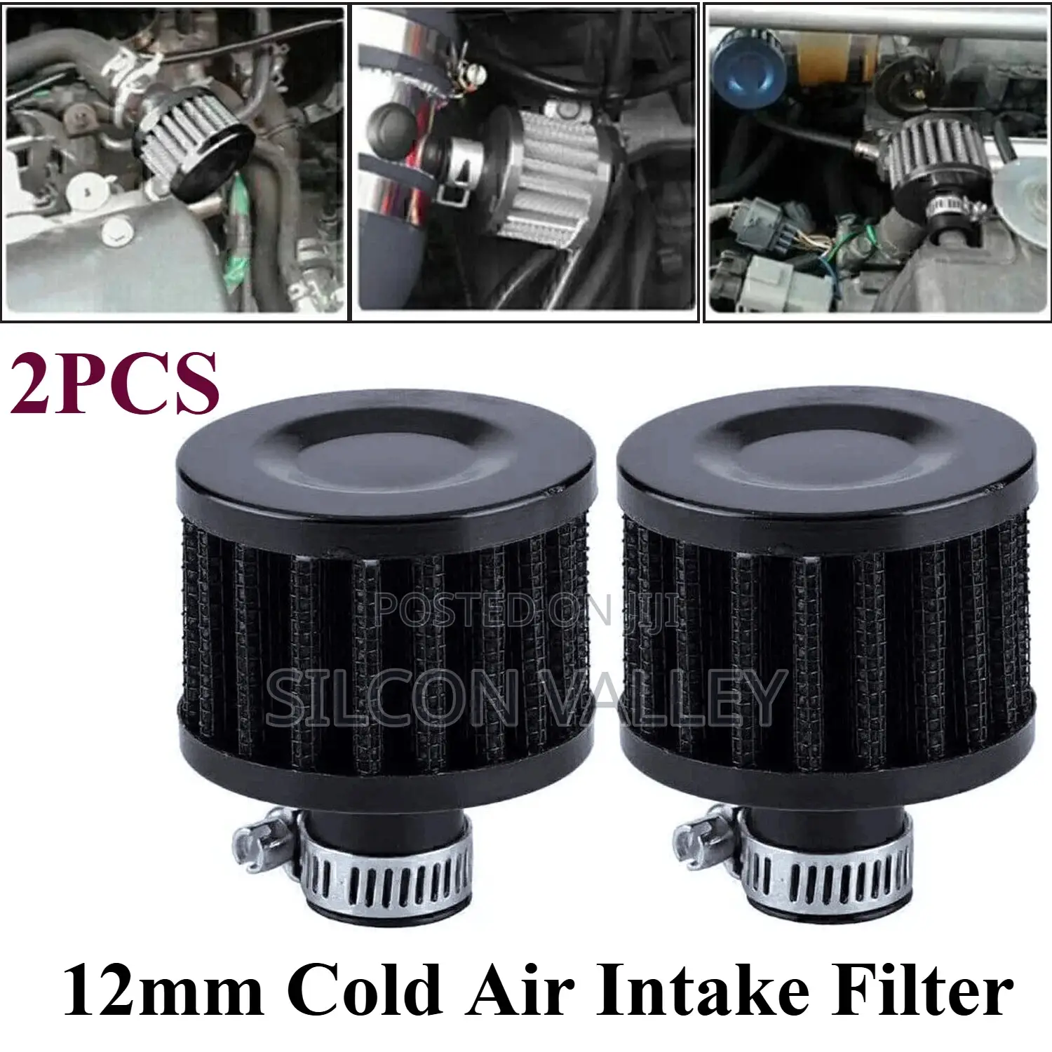 12mm Cold Air Intake Filter Turbo Vent Crankcase Breather Valve Cover