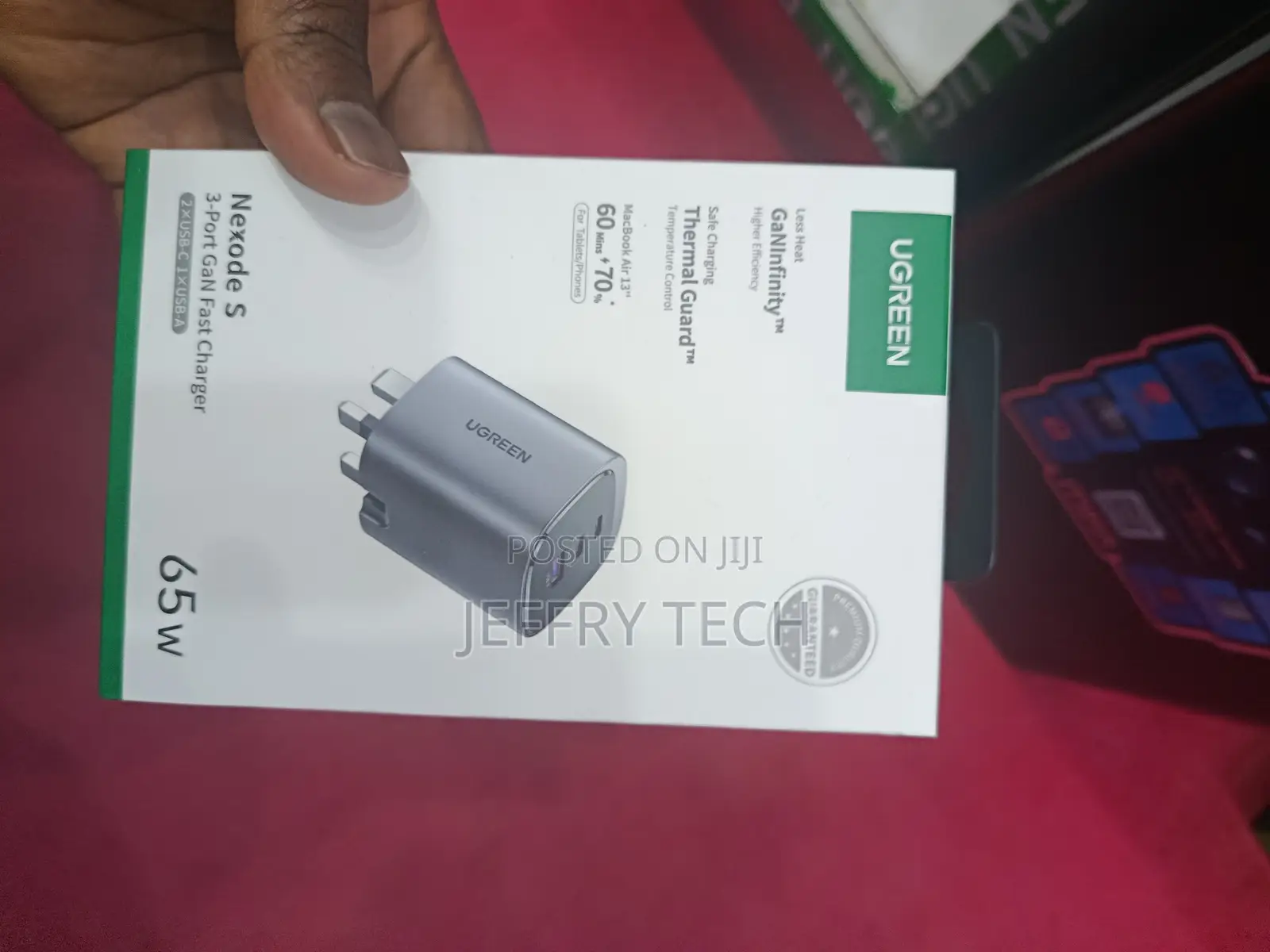 Ugreen Nexode S 65w 3-Port Gan Fast Charger.