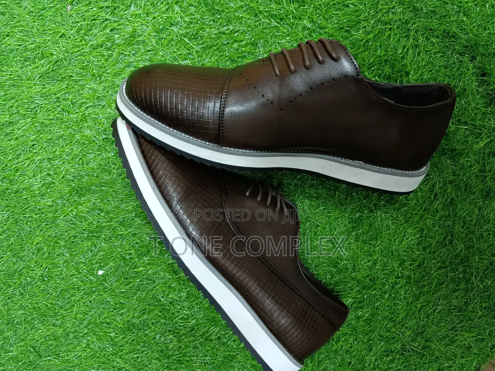 Men’S Executive Leather Sneakers—Black Brown Croc Finish