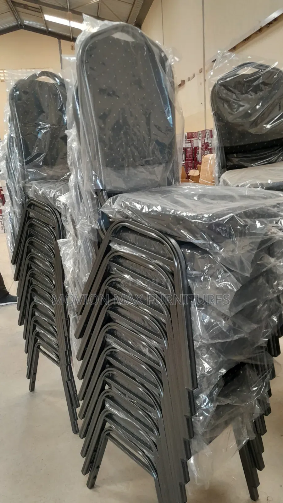 Heavy Duty Black Conference Chairs