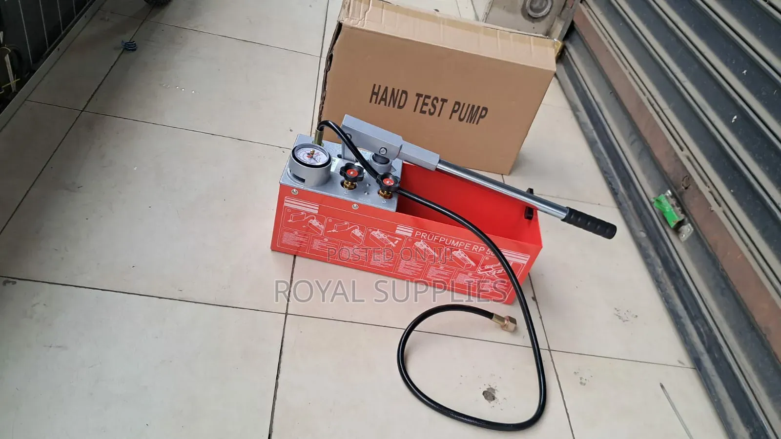 Water Hand Pressure Testing Pump