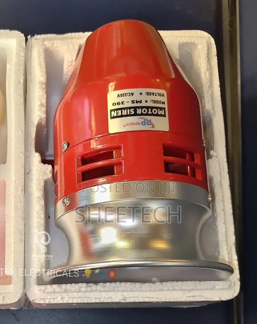 Red Ac Motor Siren