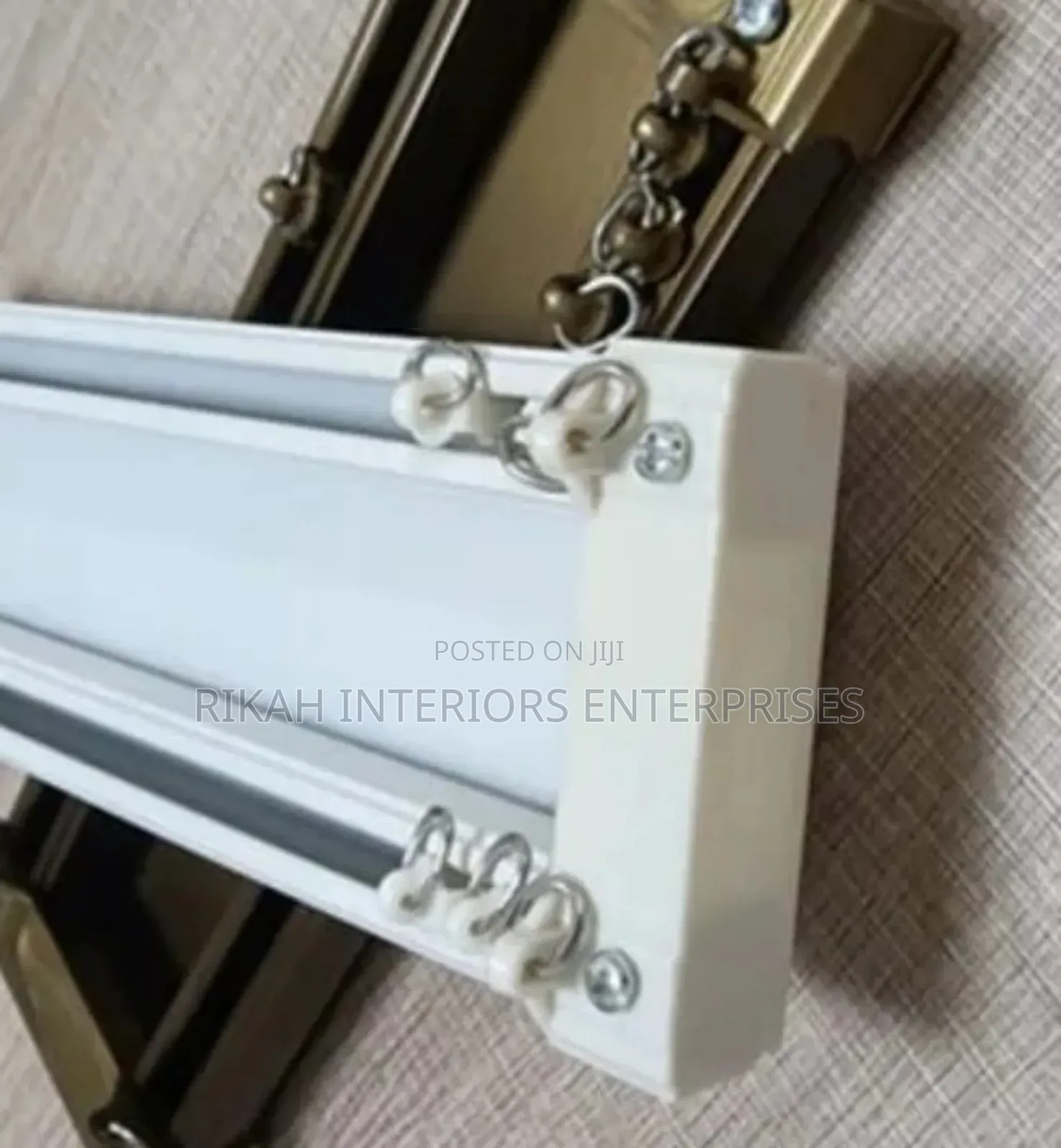 Double Aluminum Curtain Rails Curtain Rails Environmental Friendly