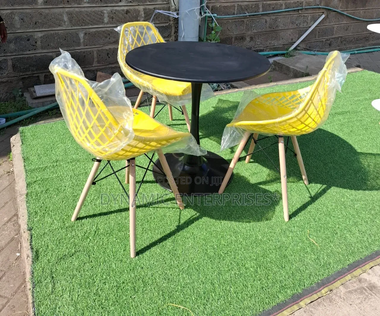 3-Piece Modern Eames-Style Dining Set