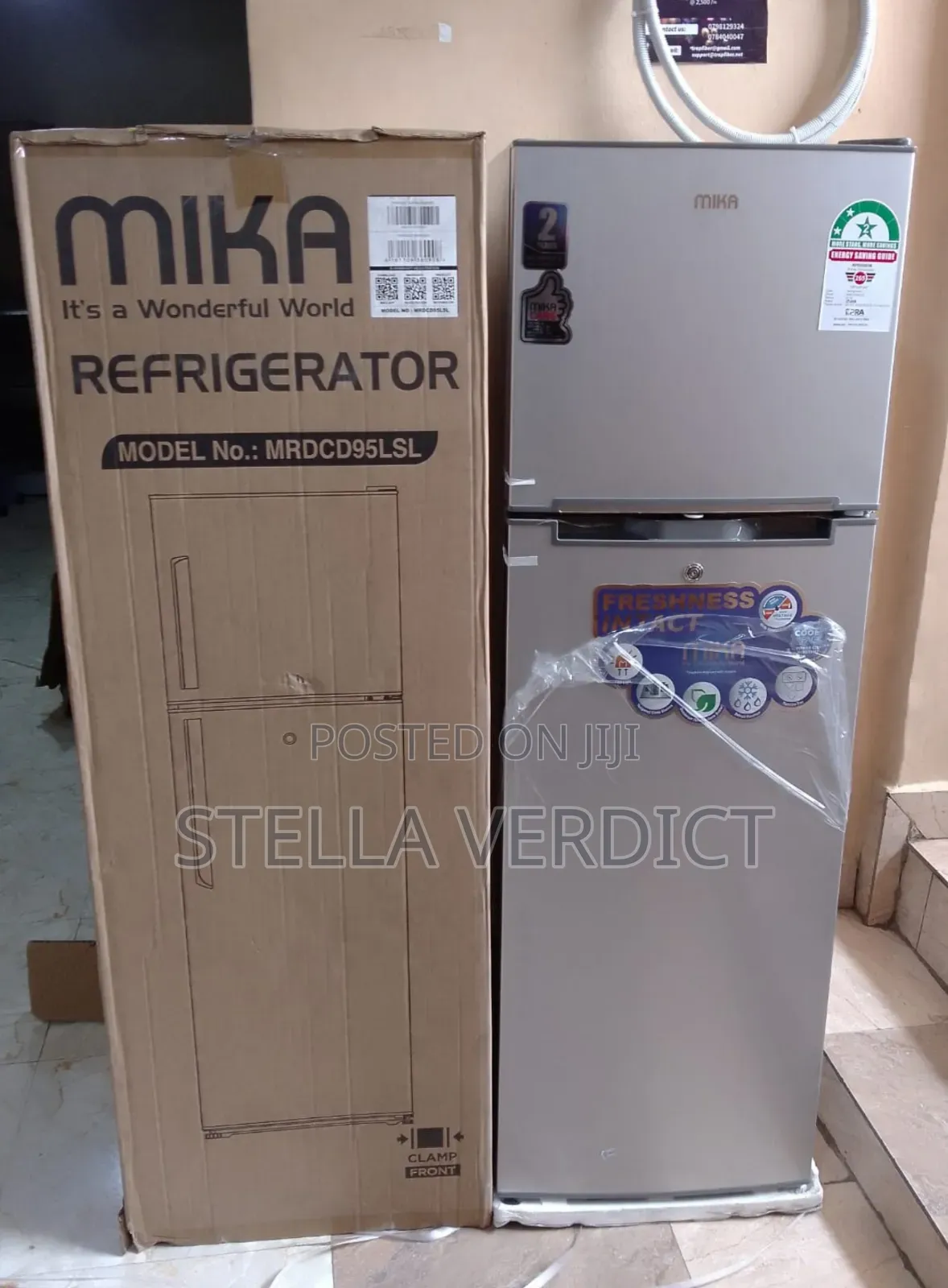 Mika 168 Litres Double Door Refrigerator