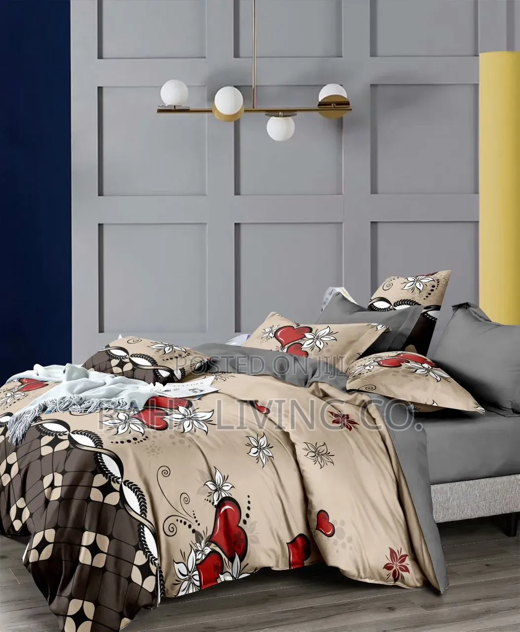 Honey G Luxury Floral Woolen Duvet Set | 4 PCS | Up to 6x7