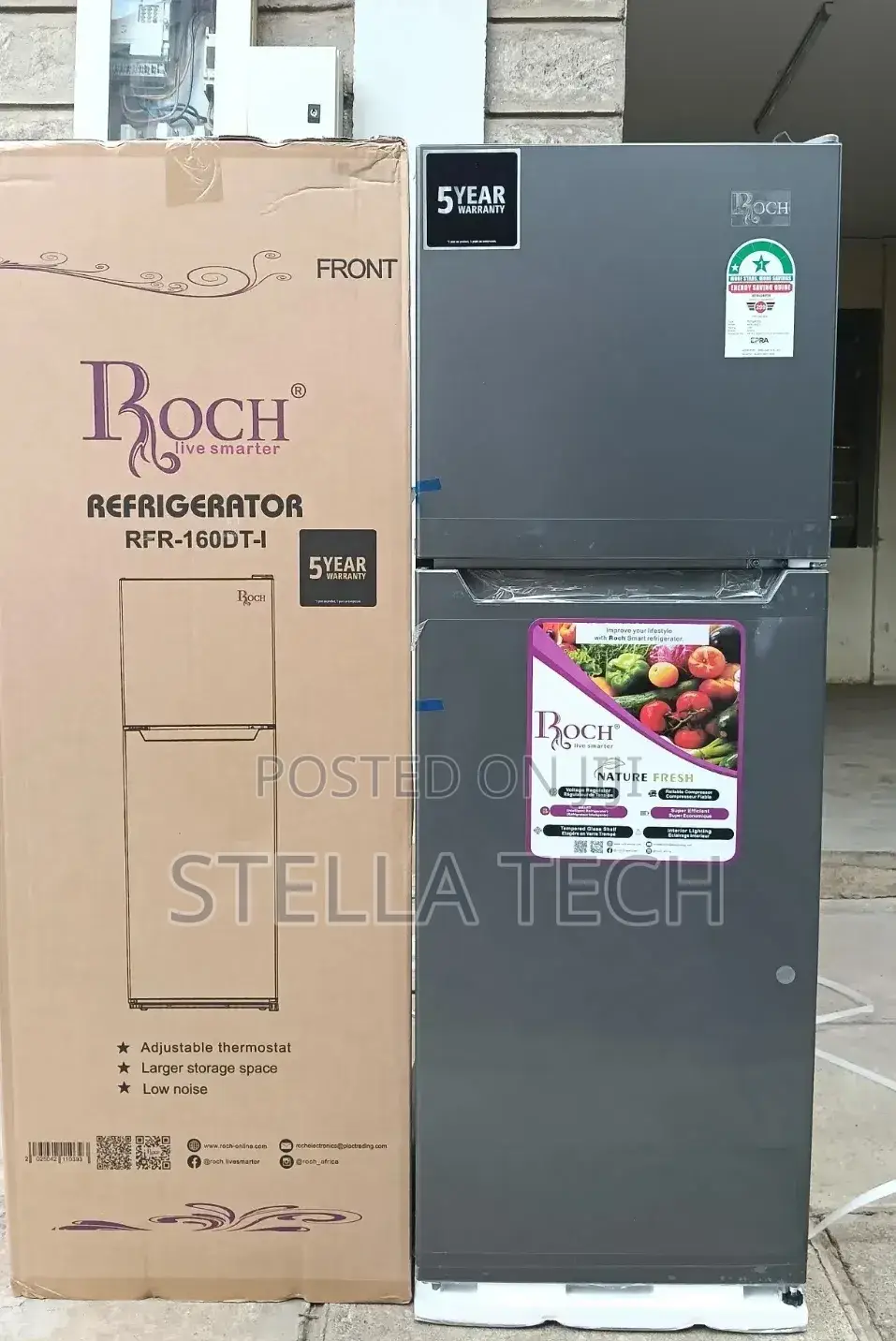 Roch 130 Litres RFR-160dt-I Double Door Refrigerator