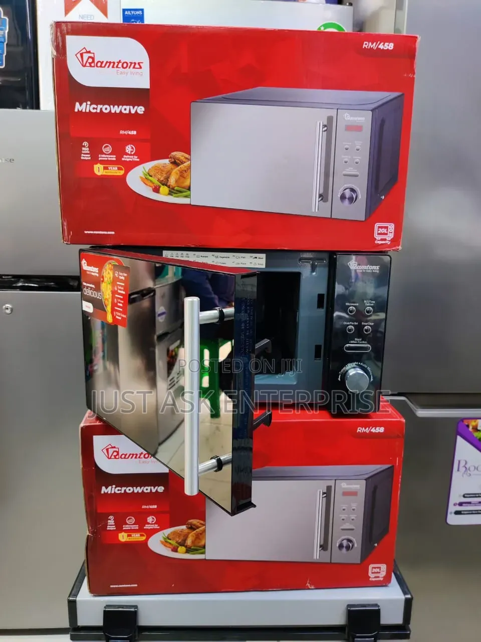 Rm/458 Ramtons Manual Designed Microwave Oven - 20 Litres