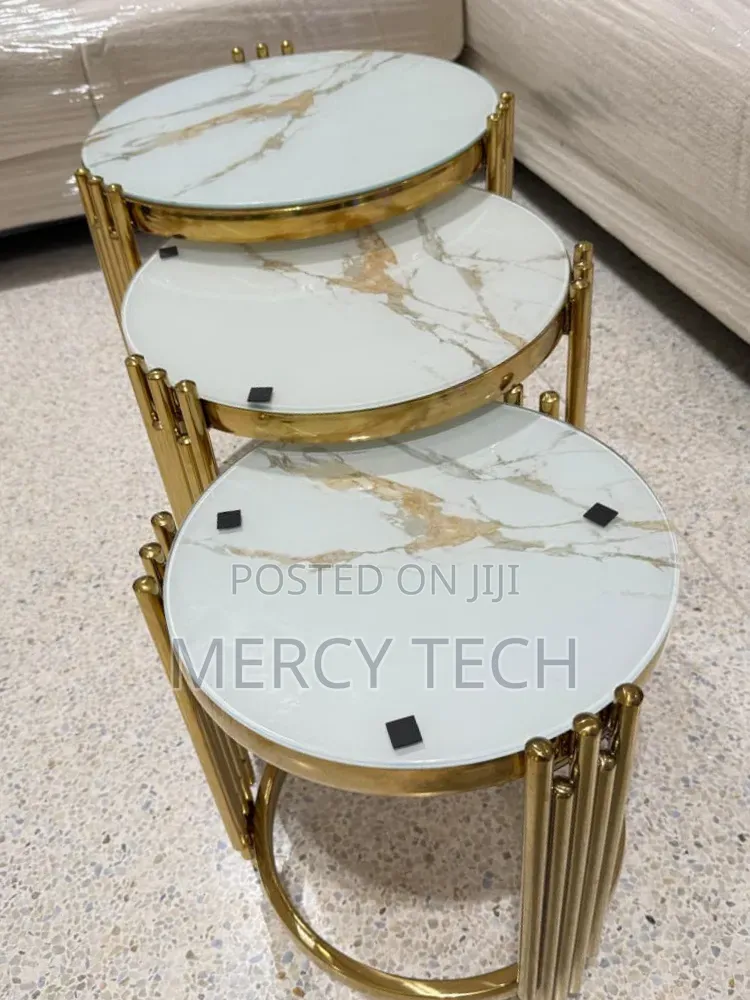 3-in-1 Executive Pure Marble Table