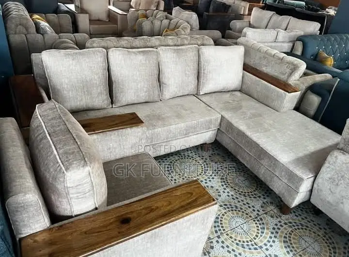 Modern Light Gray Sectional Sofa