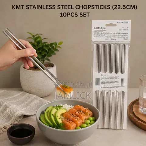 10pcs Set Stainless Steel Chopsticks (22.5cm) – B9