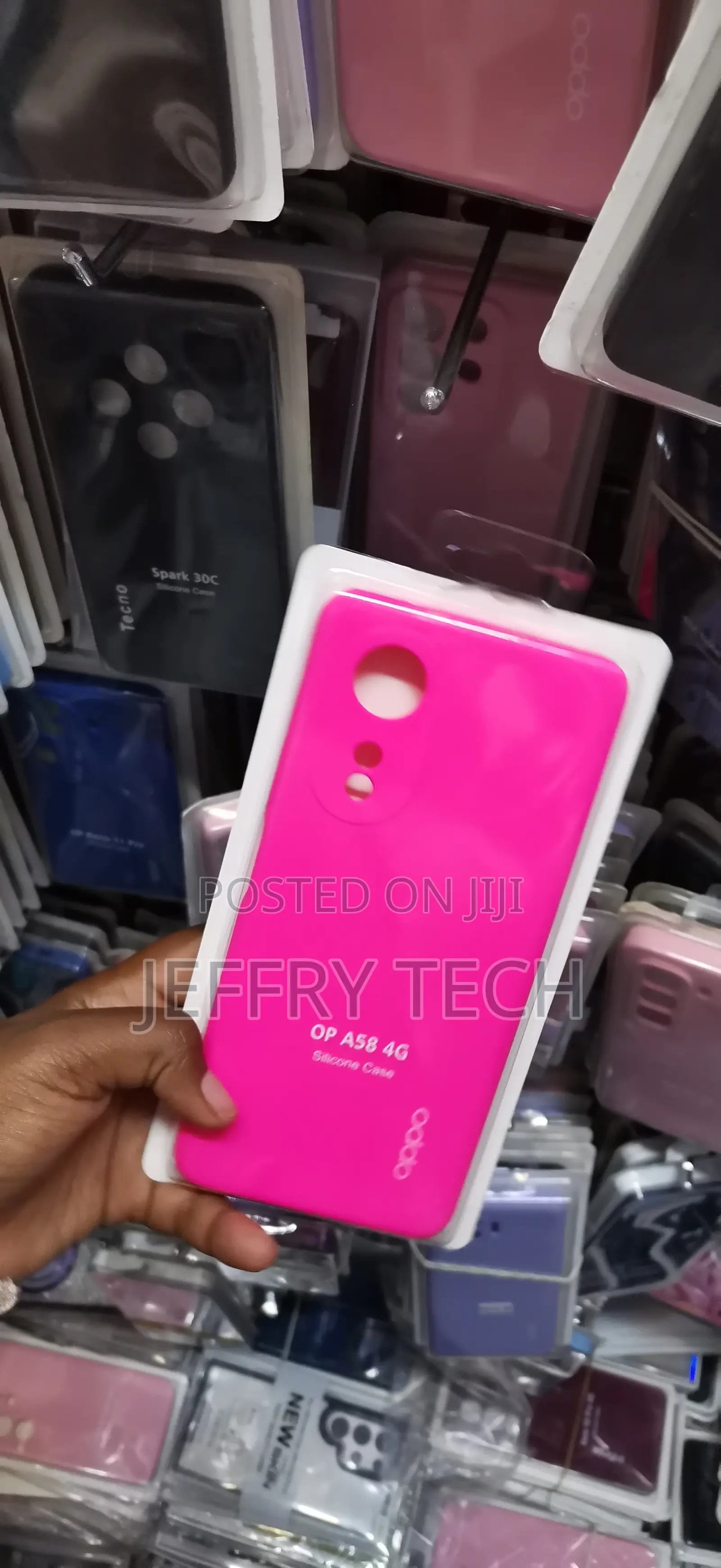 Oppo A58 4g Precise Cutouts for the Dual Rear Camera Cover-Pink