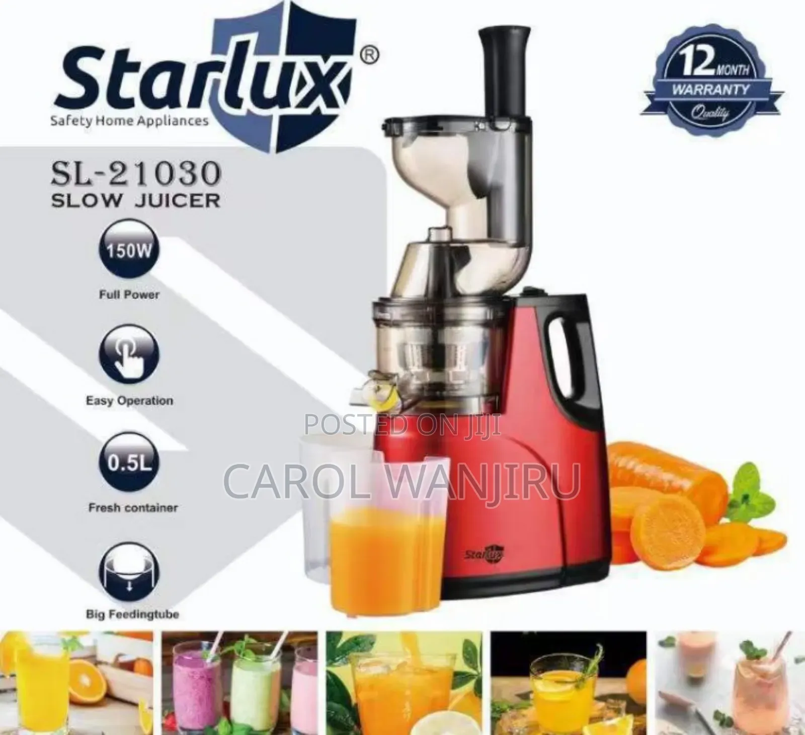 New Starlux Slow Juicer /Starlux Slow Juicer