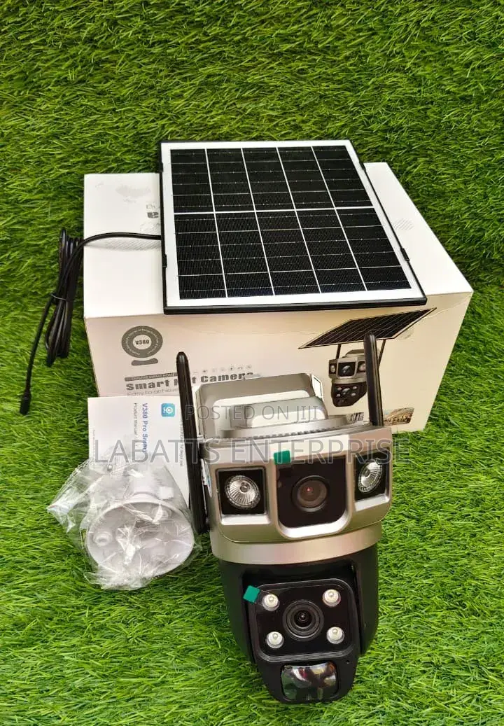 4g Dual Lens Solar PTZ Camera (V380 Pro App)