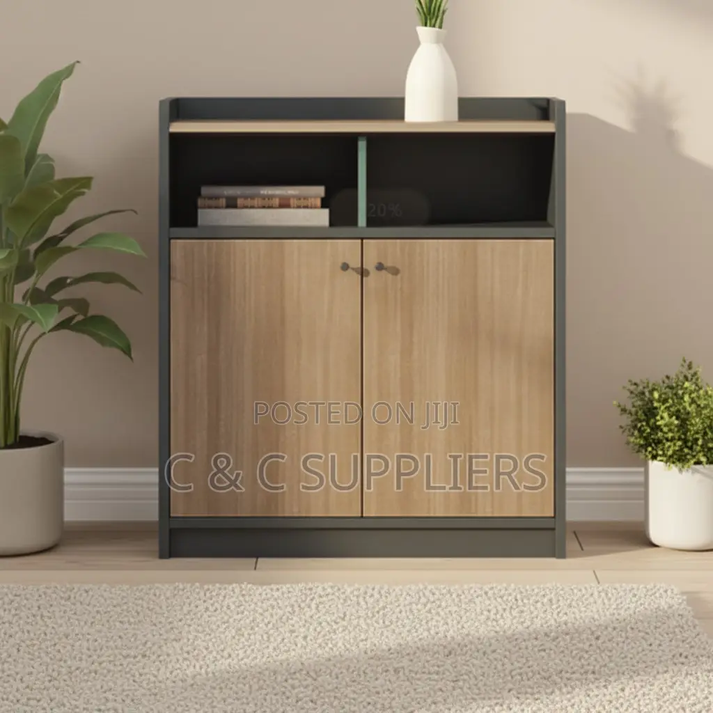 Wooden C C Credenza Office Cabinet.