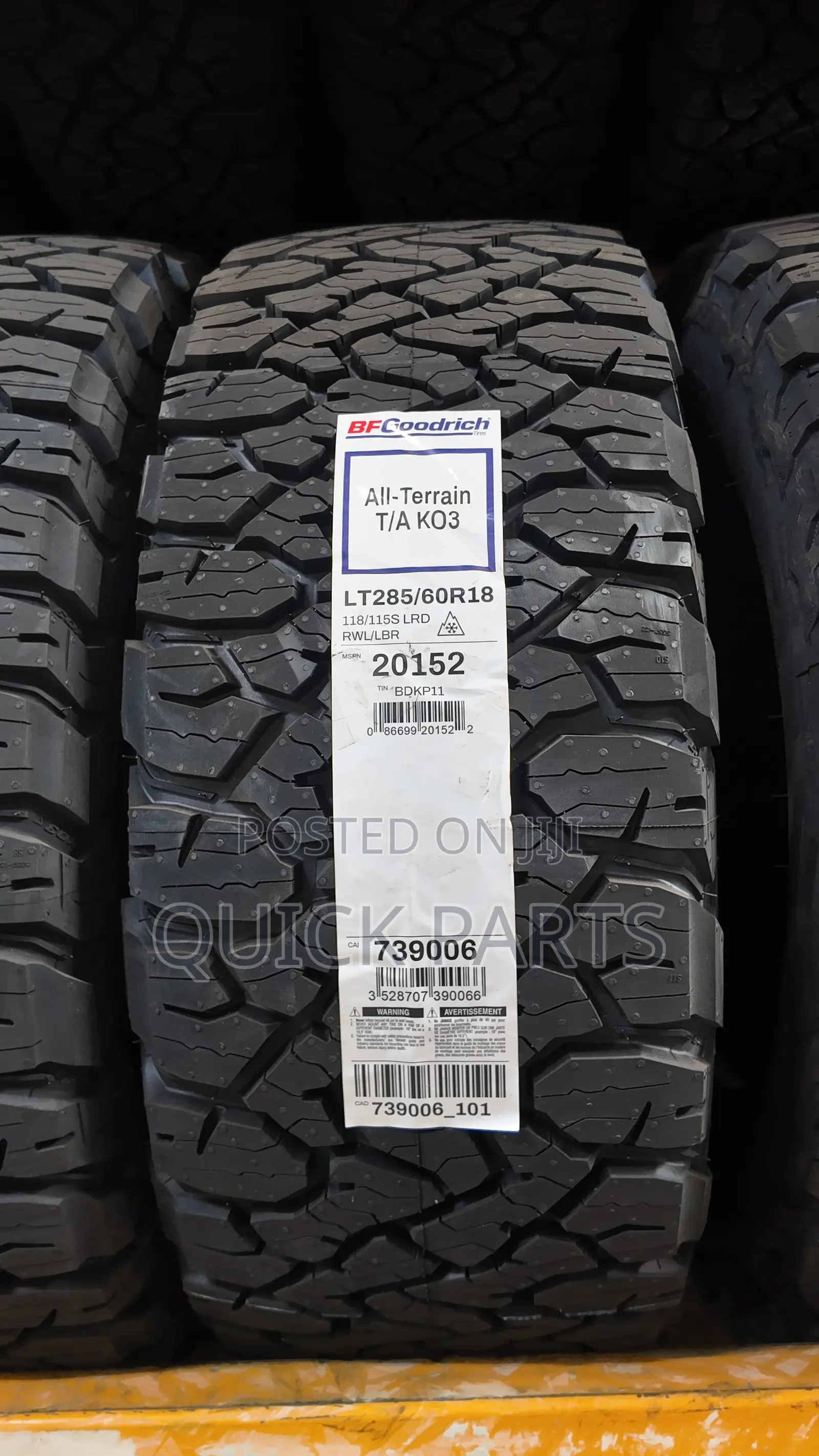 Bf Goodrich 285/60r18 114/110s All Terrain