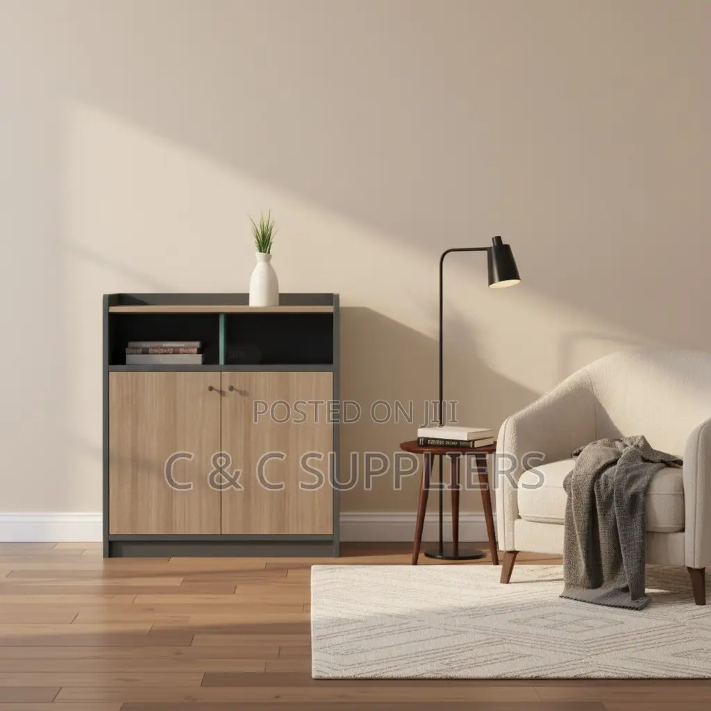 Wooden C C Credenza Office Cabinet.
