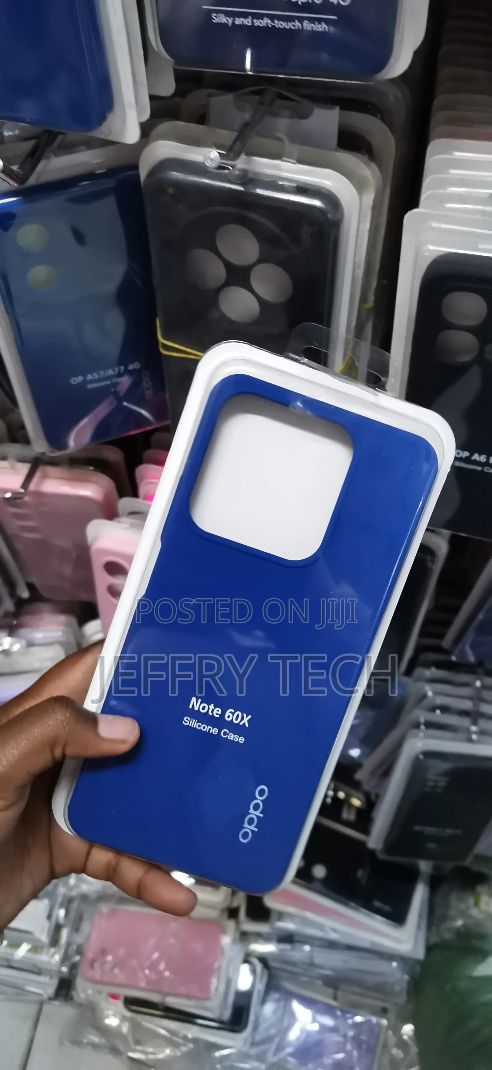 Oppo Note 60x Vibrant Blue Matte Finish Cover