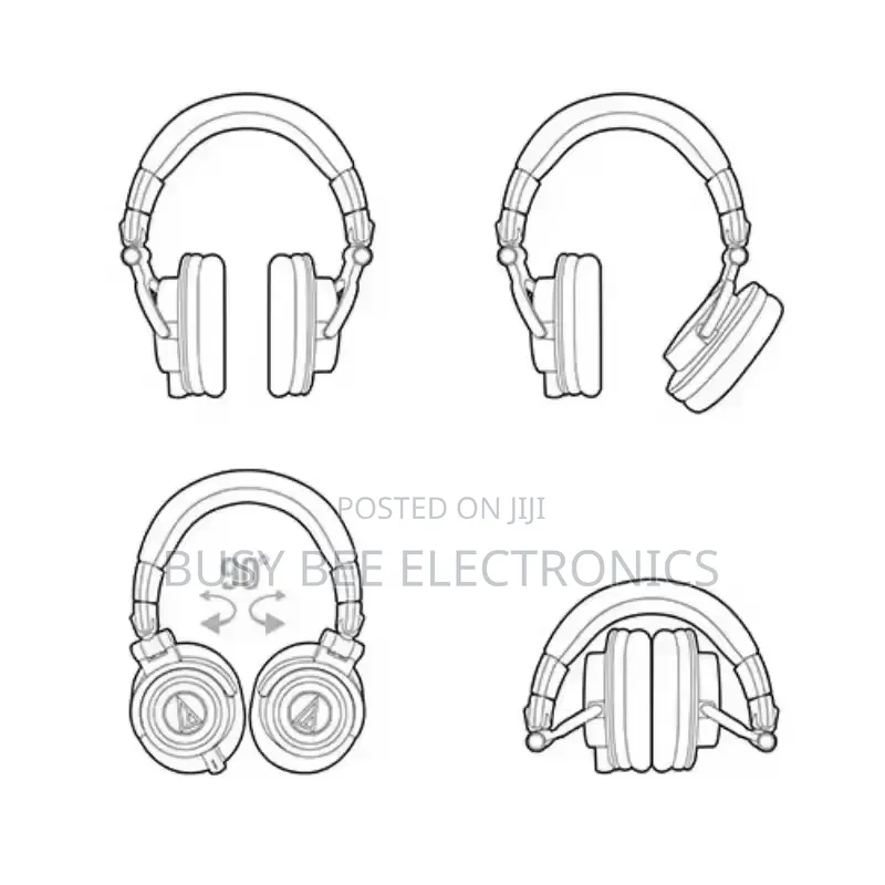 Original Audio-Technica Ath-M50x Professional Studio Monitor