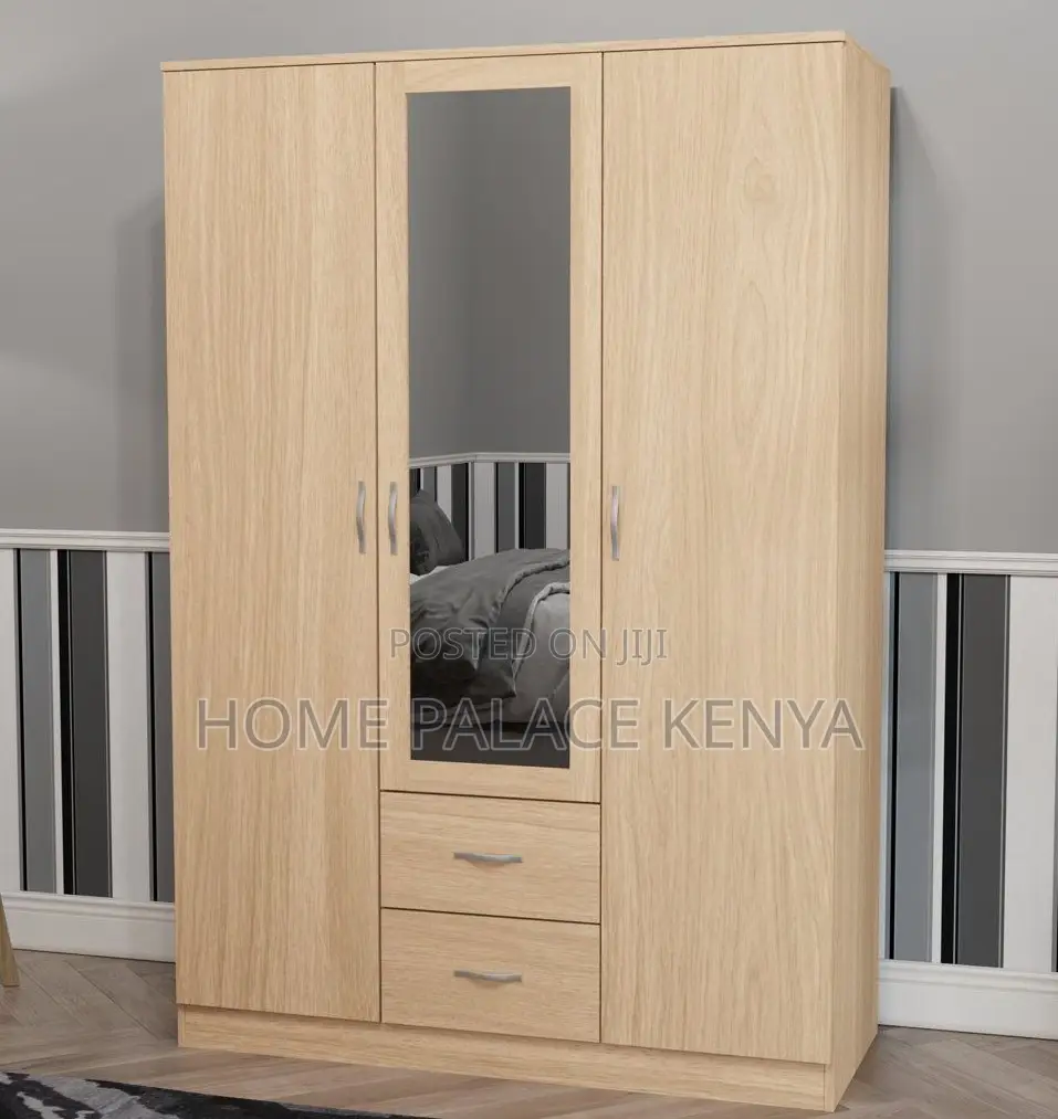 Wardrobe: MDF Clothes Storage With Drawers