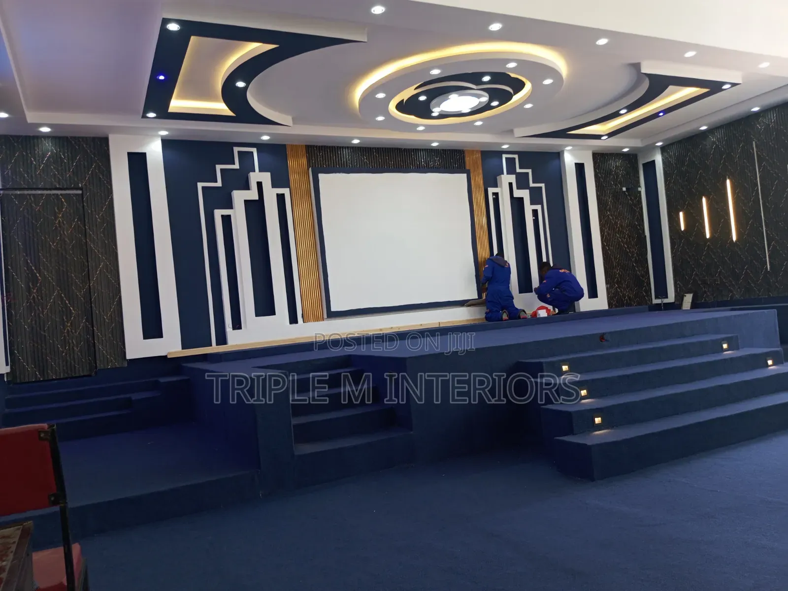Classic Navy Blue Delta Give Your Pulpit a Divine and Modern Look