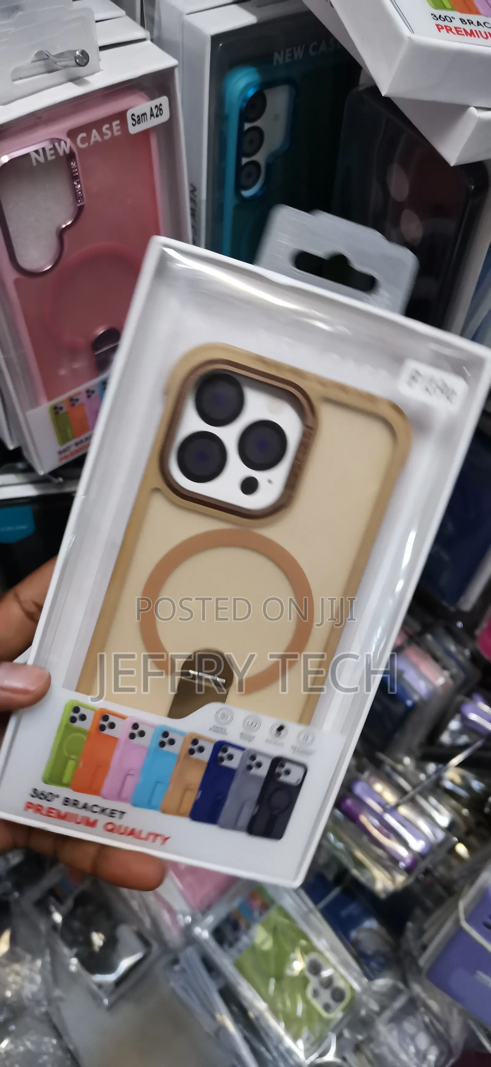 iPhone 13 Pro Brown Bumper Border Case