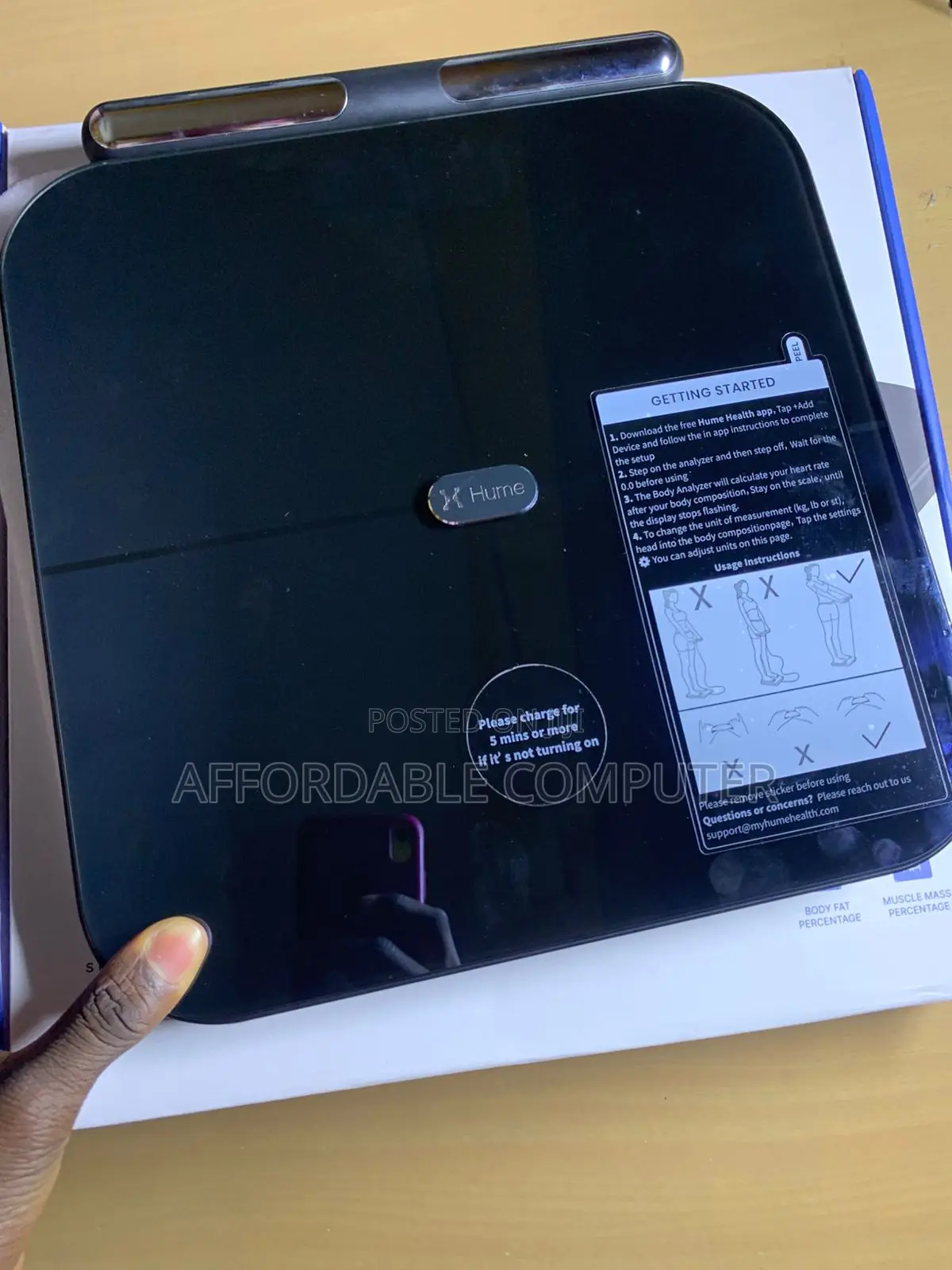Hume Body Analyzer Bluetooth Scale