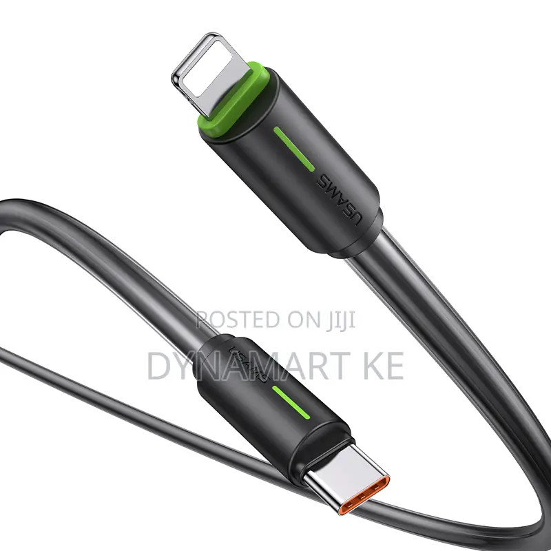 Usams 30w 1m Charging and Data Cable Type-C to Lightning