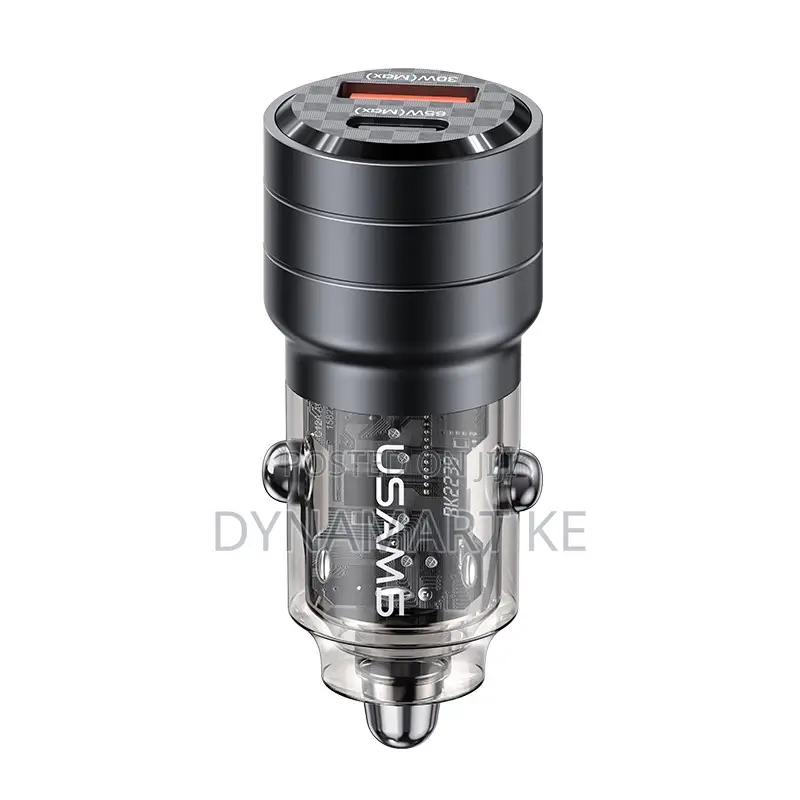 Usams C36 95w Aluminum Alloy Transparent A+C Mini Car Charger