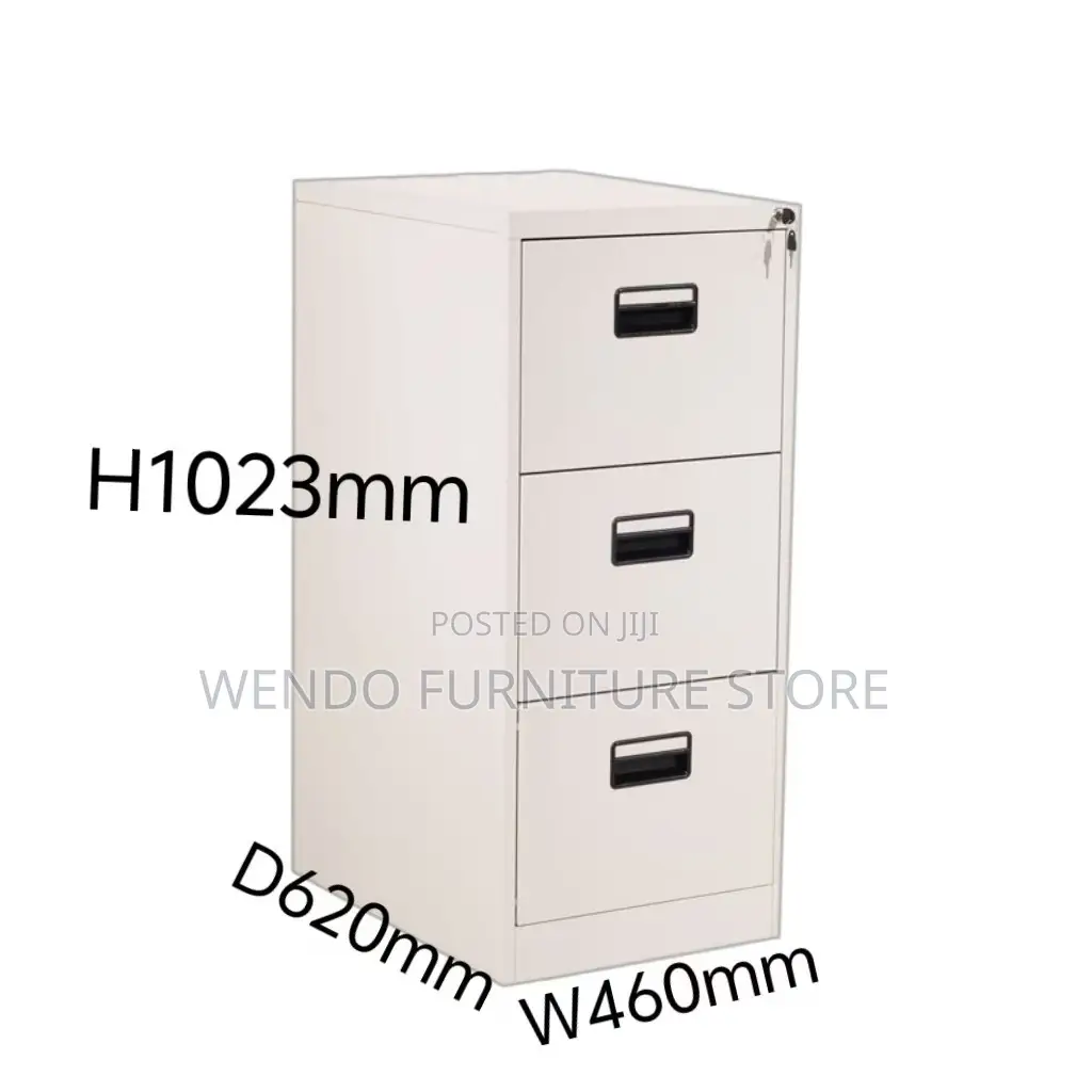 Office Cabinet; Three Drawers Steel Filing Cabinet