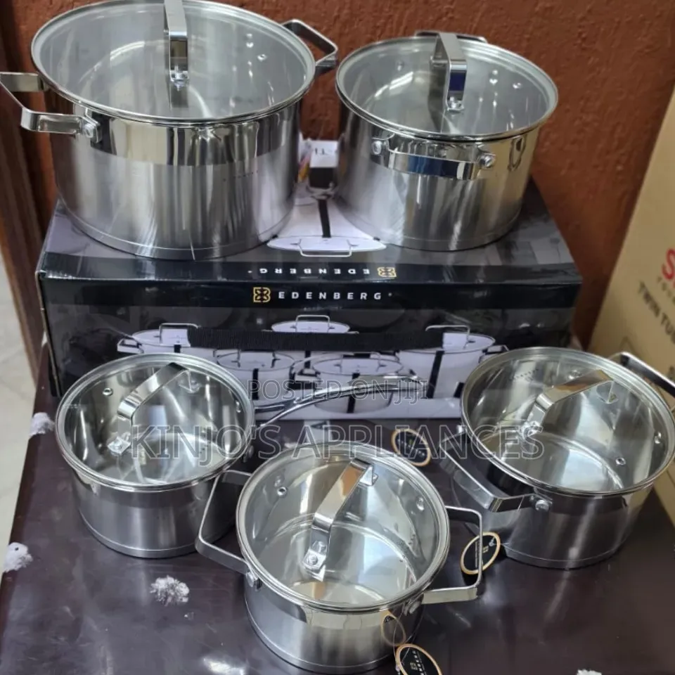 10 Pieces Edenburg Eb-4090 Stainless Steel Cookware Set