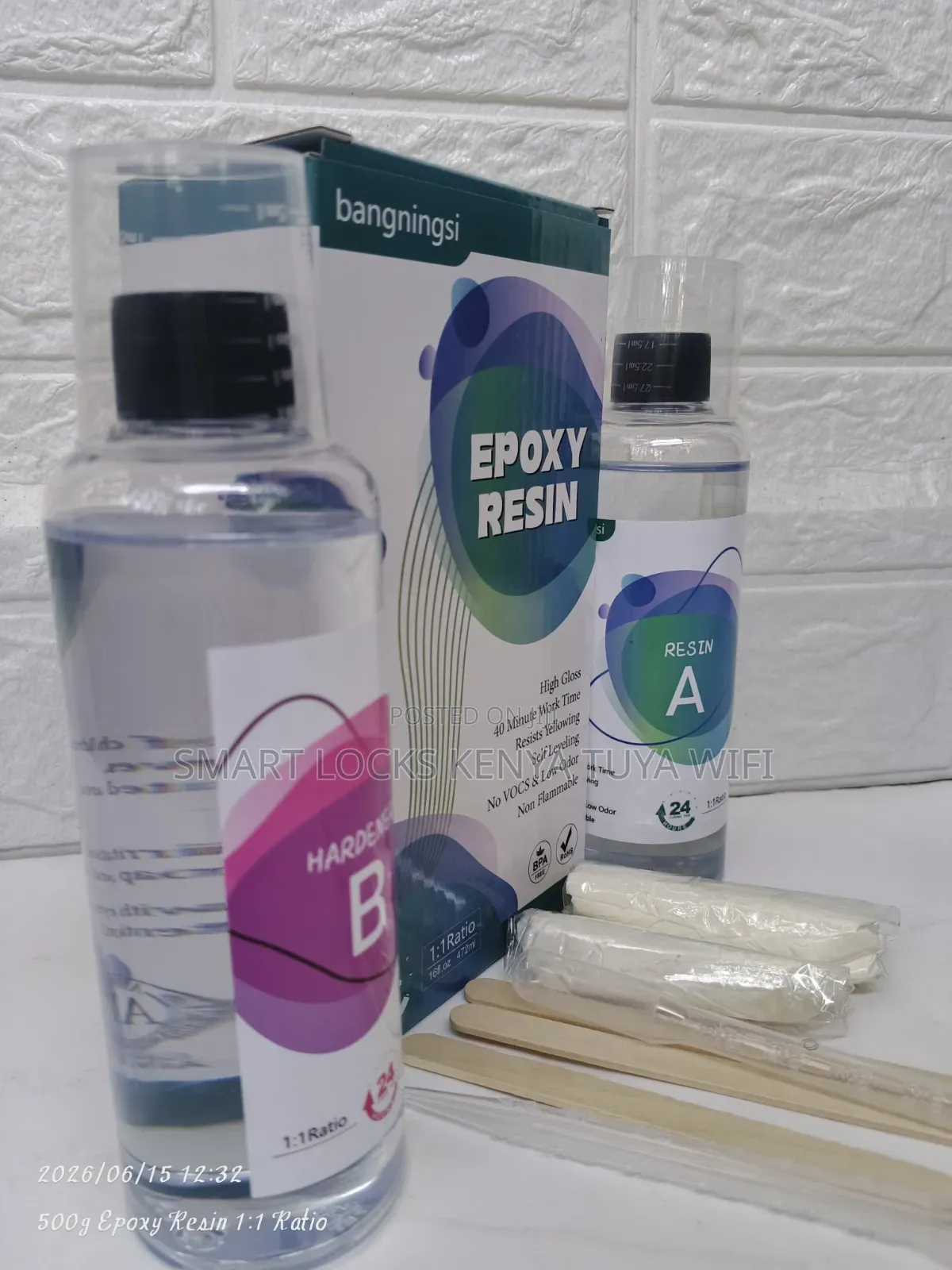 Epoxy Resin Kit 1:1 Diy Jewelry Silicone Mold for Art Epoxy
