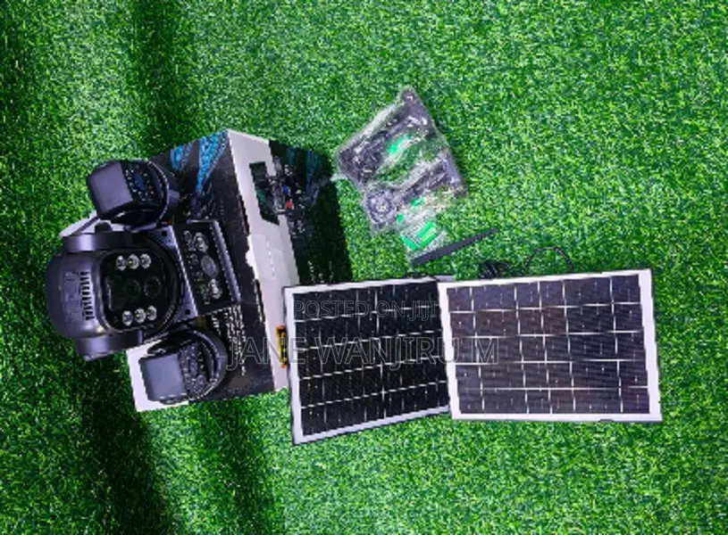 Triple Lens 4g Solar CCTV Camera – Smart Outdoor Surveillance . .
