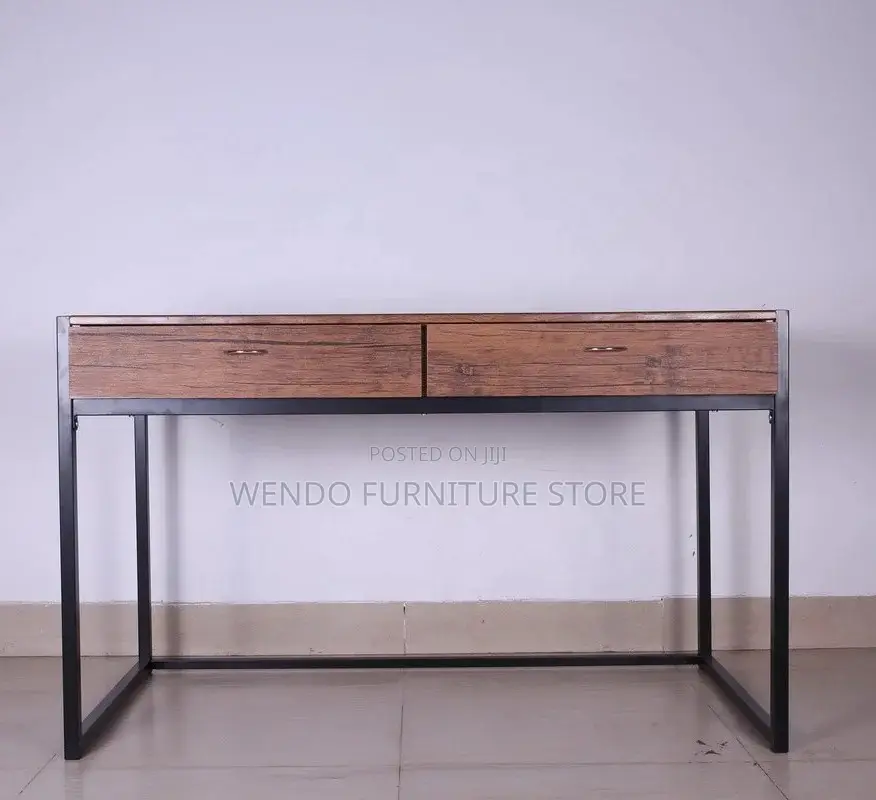 Office Desk; Wooden Home Office Desk With Lockable Drawers