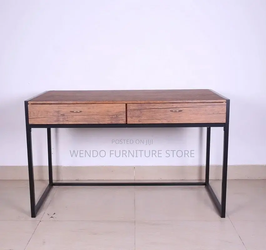 Office Desk; Wooden Home Office Desk With Lockable Drawers