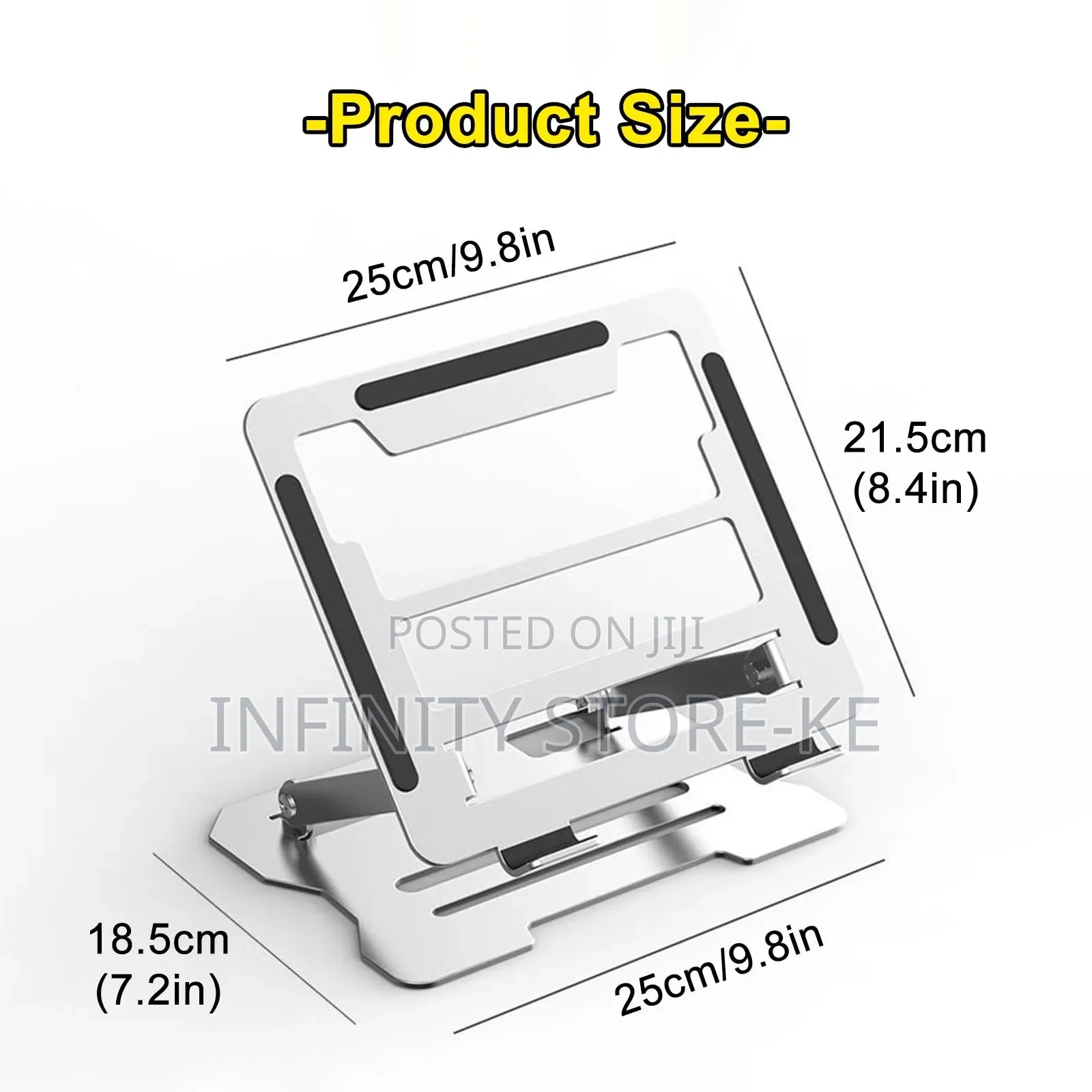 Steel Laptop Stand, Foldable Portable Cooling Stand, Adjustable Hight