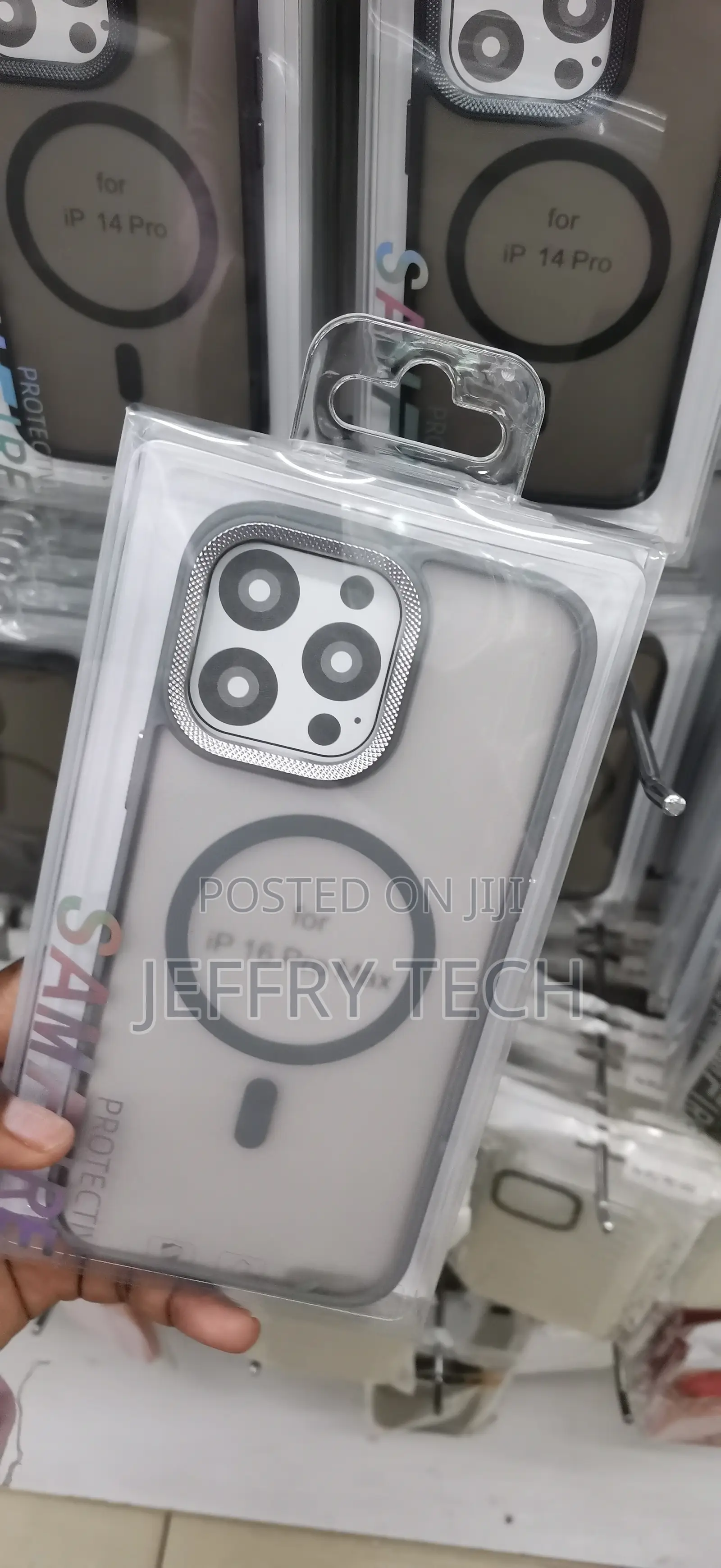 iPhone 16 Pro Max Semi-Transparent, Matte Gray Phone Case