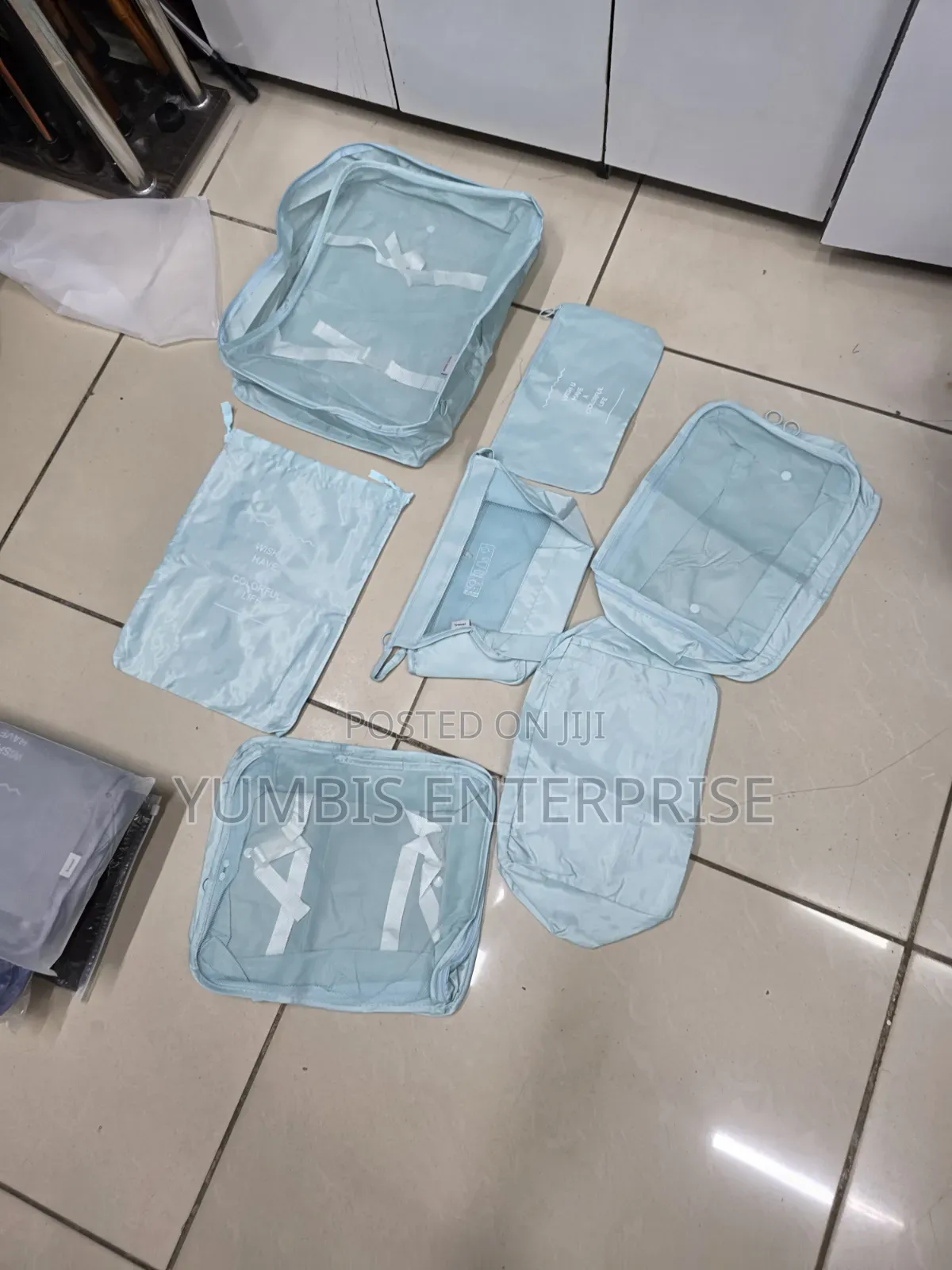 Mint Green 7 in 1 Suitcase Organizers at 1200