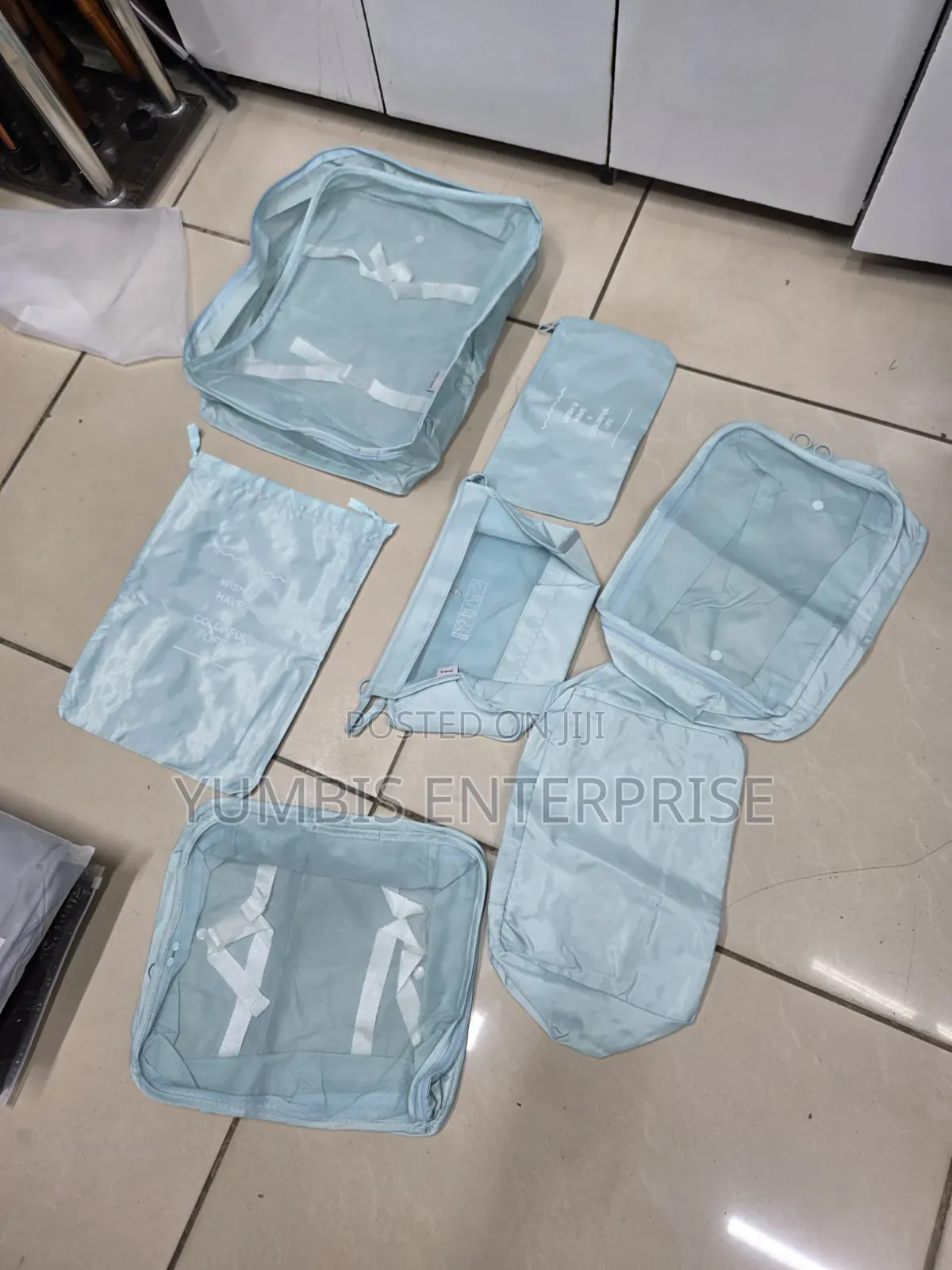 Mint Green 7 in 1 Suitcase Organizers at 1200