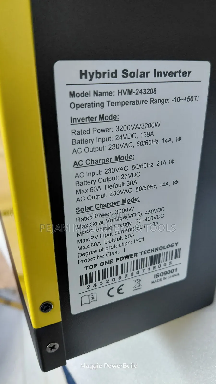 High Frequency Hybrid One Solar Inverter 3.2kw 24v