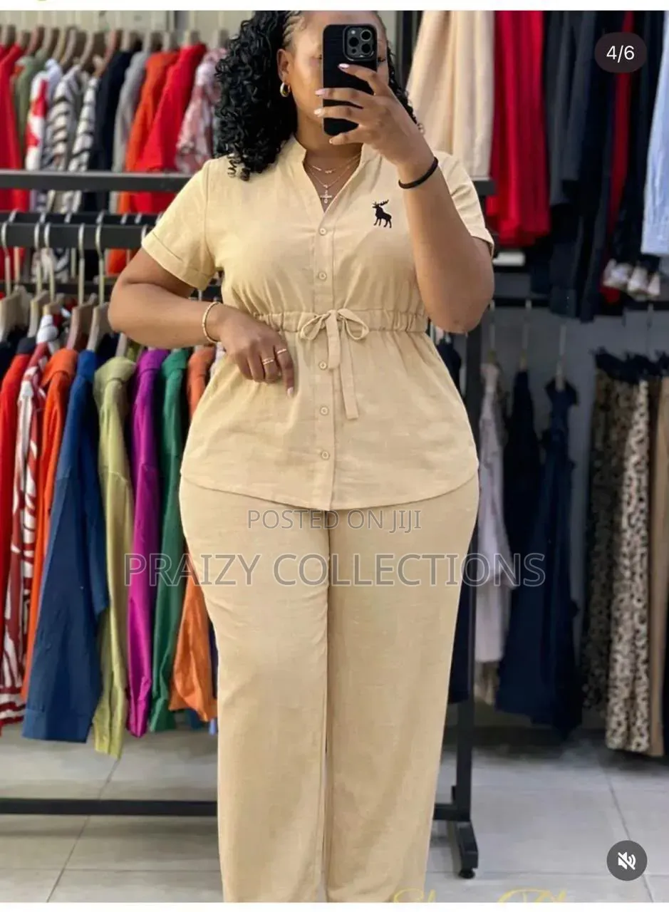 Classy Quality 2 Pc Linen Set
 Size M_2xl