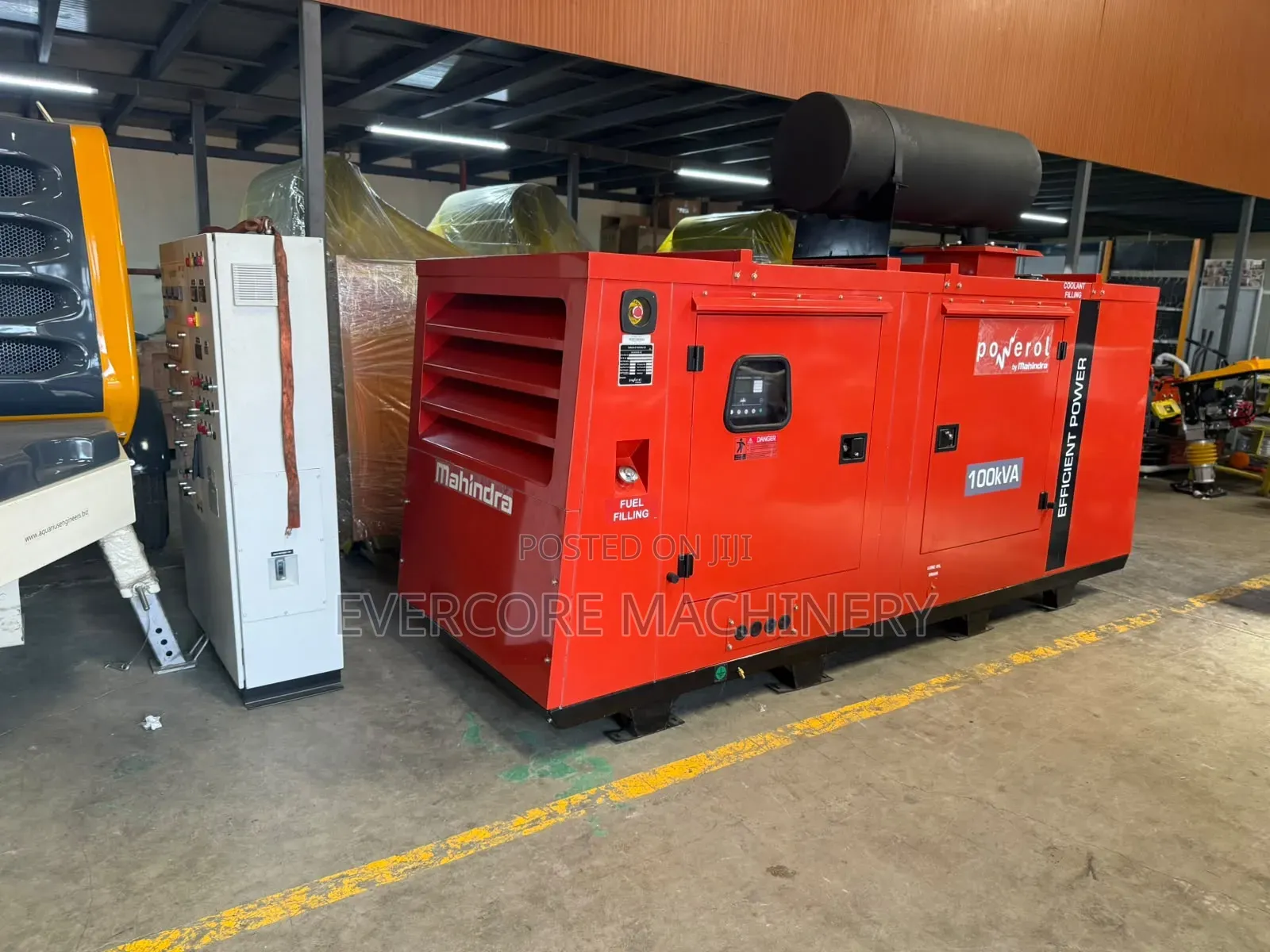 Mahindra 100kva Diesel Super Silent Generator 415v 3 Phase.