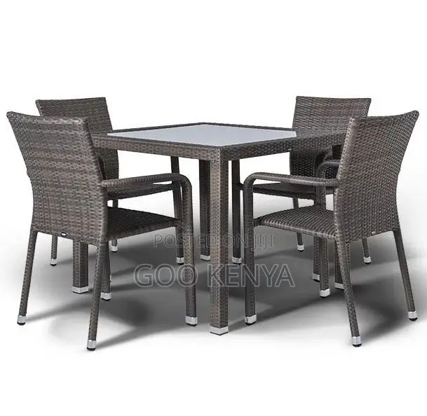 Rattan Set; Heavy-Duty 4 Seater Woven Rattan Set
