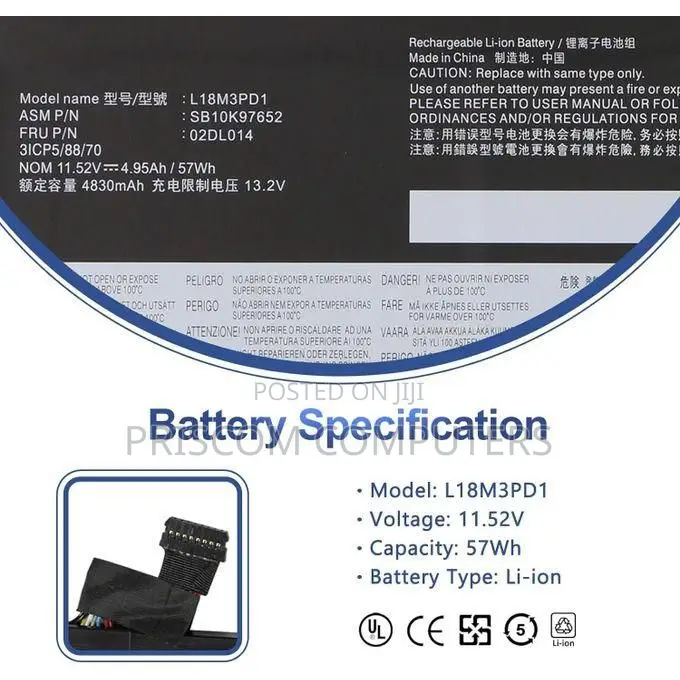 T490s Lenovo Laptop Battery T14s T490s T495s Series