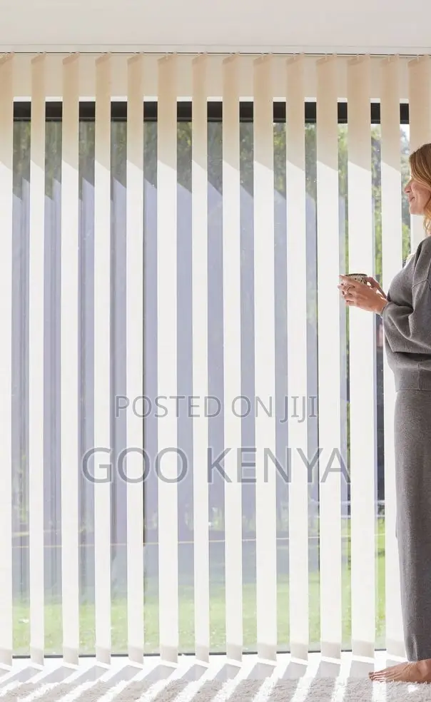 Curtain Blinds; Modern Light-Filtering Vertical Blinds for Living Room