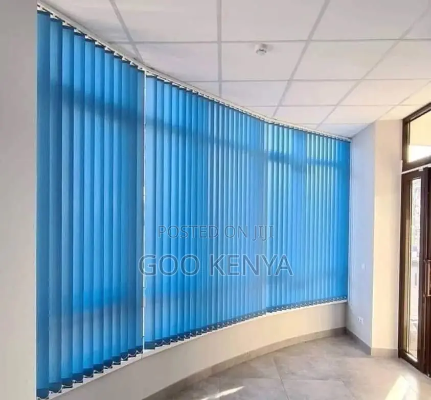 Curtain Blinds; Modern Light-Filtering Vertical Blinds for Living Room